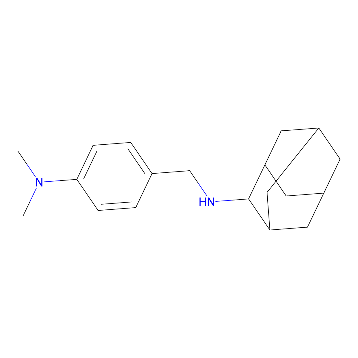 N-(2-adamantyl)-N-[4-(dimethylamino)benzyl]amine molecular structure, CAS 861442-02-6