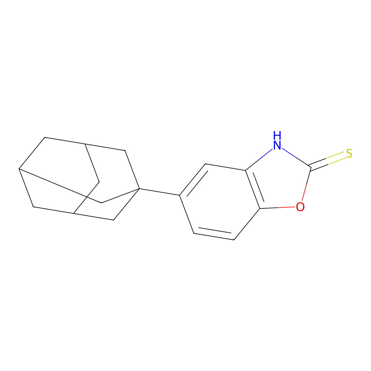 5-(1-Adamantyl)-1,3-benzoxazole-2-thiol molecular structure, CAS 861442-68-4