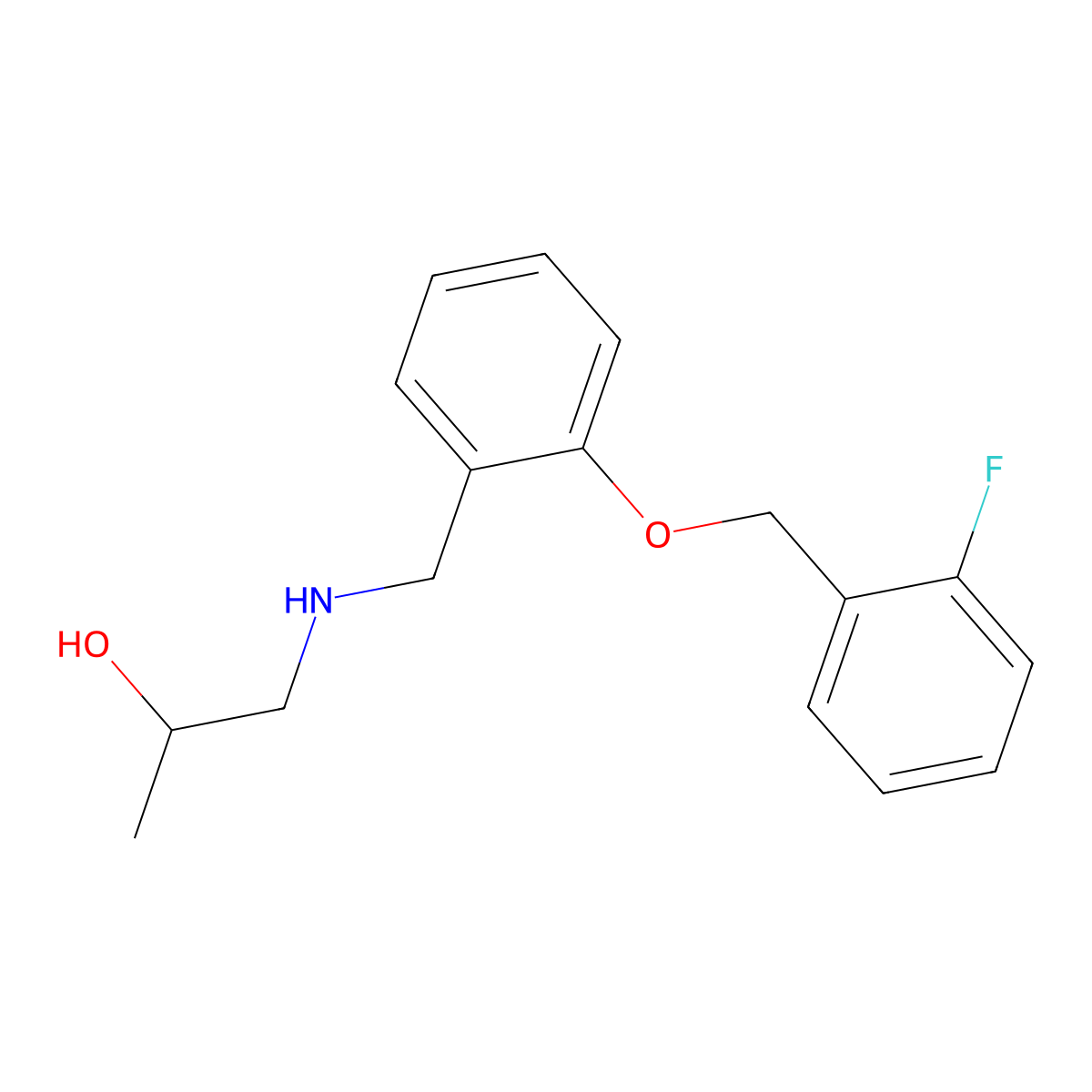 1-({2-[(2-Fluorobenzyl)oxy]benzyl}amino)propan-2-ol molecular structure, CAS 861451-92-5