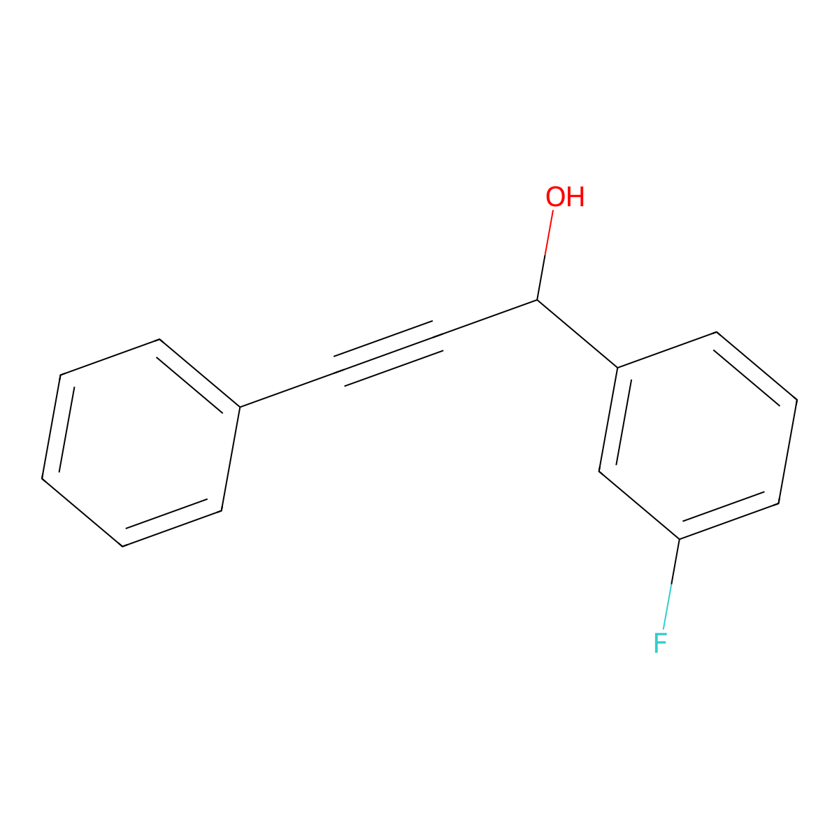 3-Fluoro-alpha-(2-phenylethynyl)benZenemethanol molecular structure, CAS 861454-91-3
