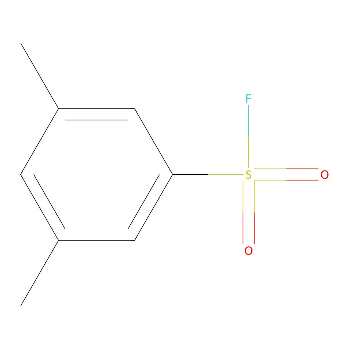 3,5-Dimethylbenzenesulfonyl fluoride molecular structure, CAS 86146-00-1