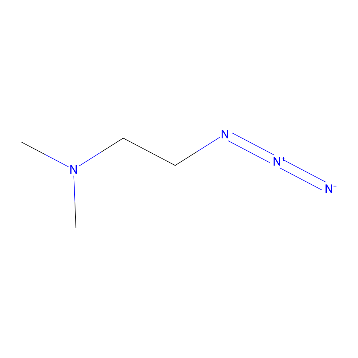 2-Azido-N,N-dimethylethanamine molecular structure, CAS 86147-04-8