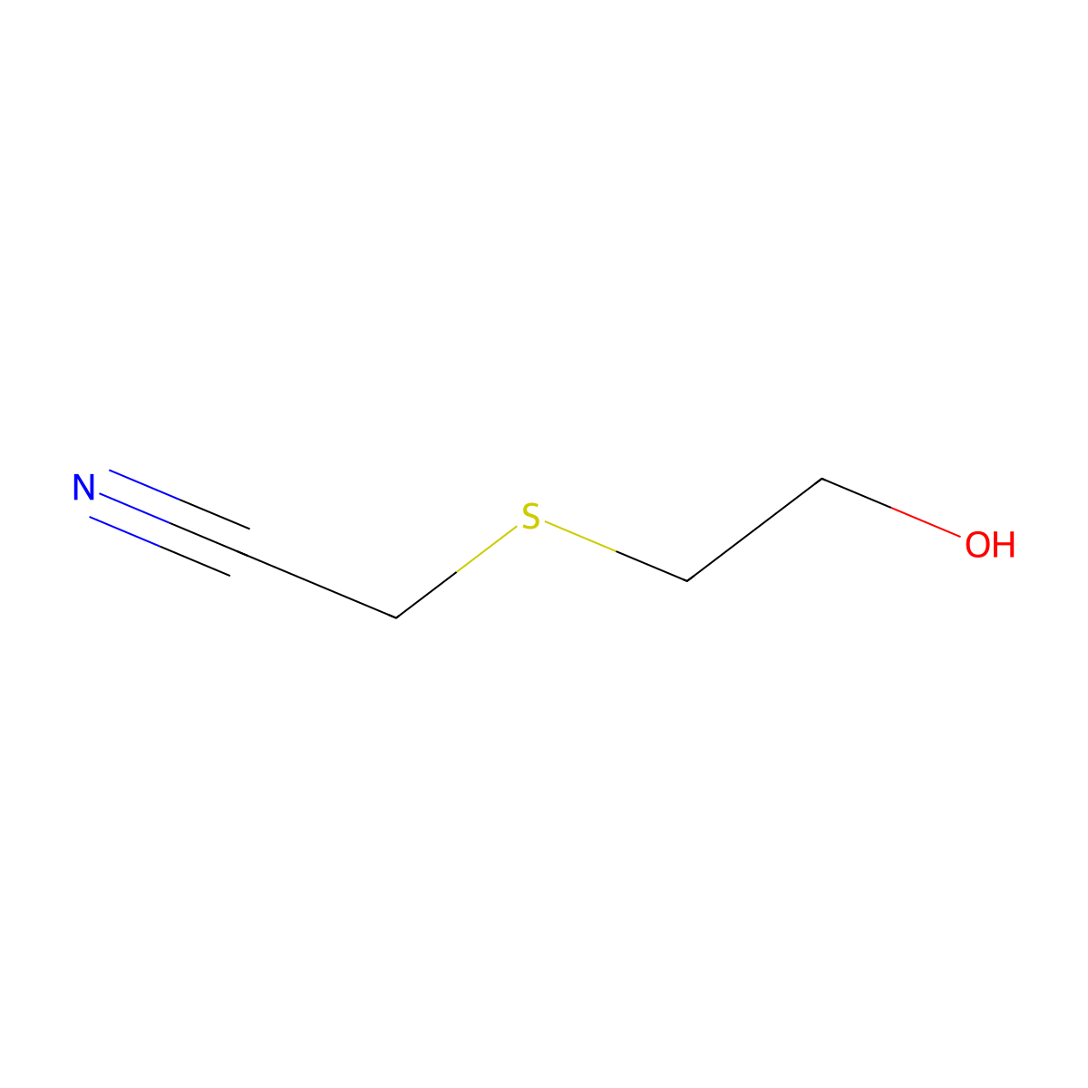 2-[(2-Hydroxyethyl)sulfanyl]acetonitrile molecular structure, CAS 86147-18-4