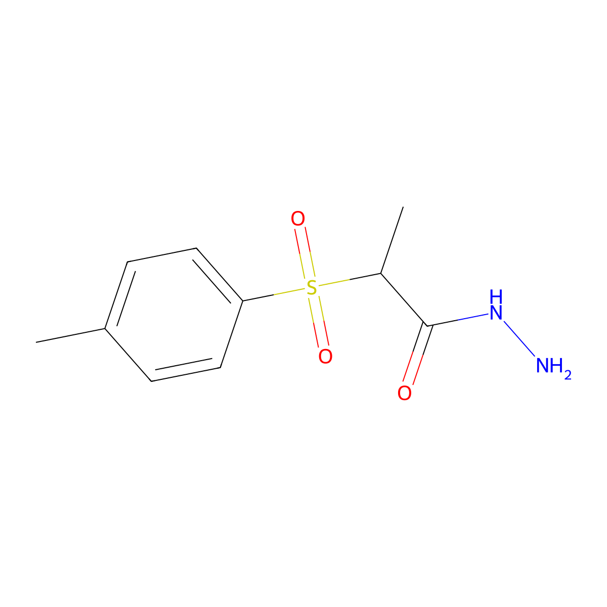 2-(Toluene-4-sulfonyl)-propionic acid hydrazide molecular structure, CAS 86147-33-3