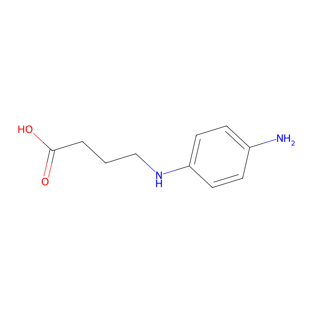 4-[(4-Aminophenyl)amino]butanoic acid molecular structure, CAS 86147-74-2