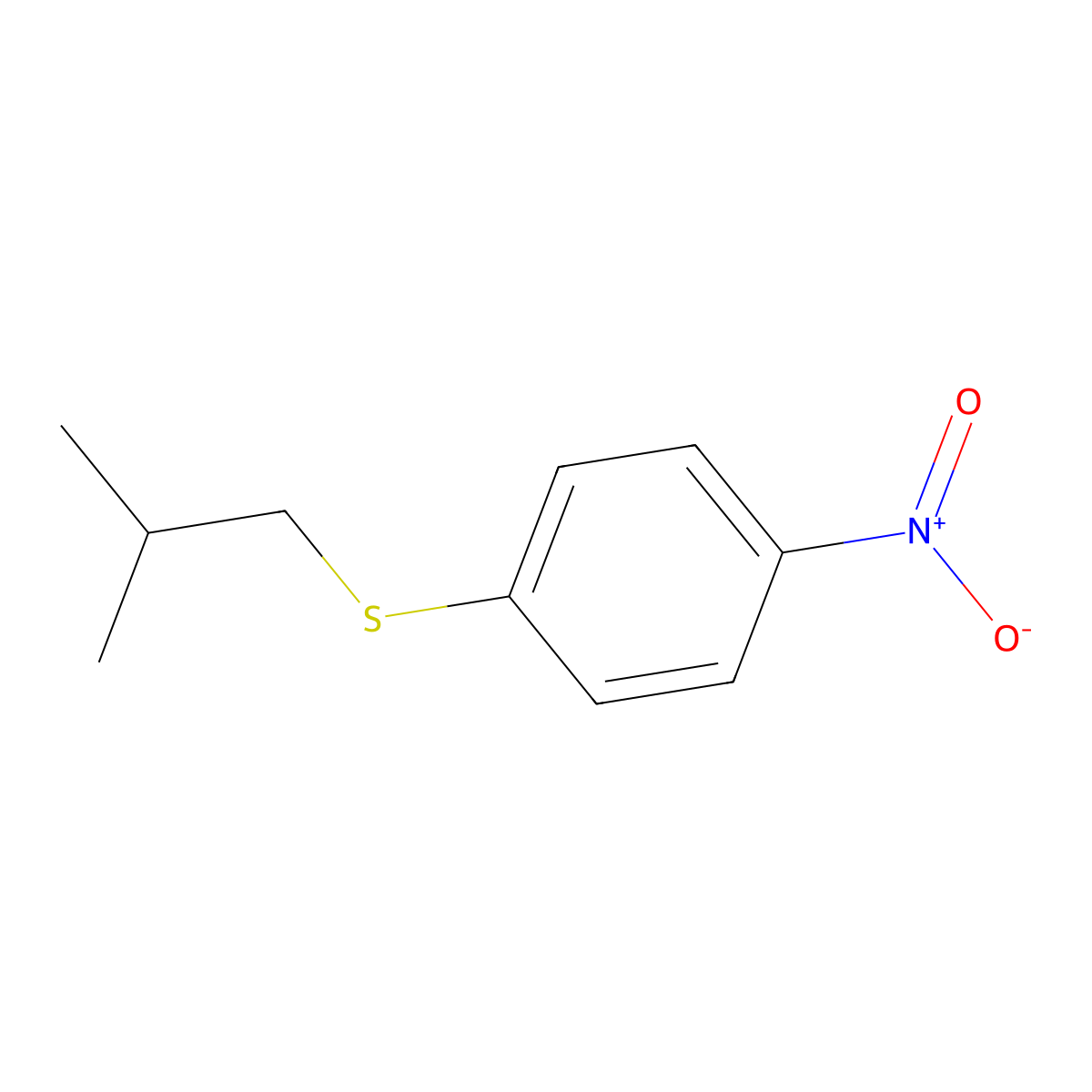 1-[(2-Methylpropyl)sulfanyl]-4-nitrobenzene molecular structure, CAS 861516-18-9