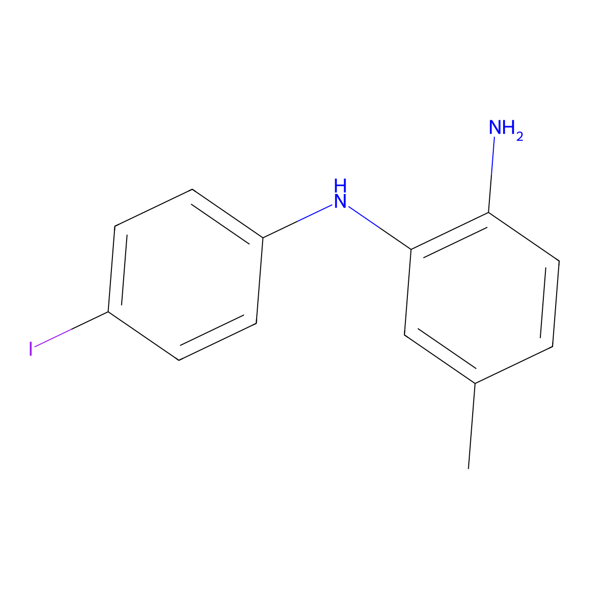 N1-(4-Iodophenyl)-5-methylbenzene-1,2-diamine molecular structure, CAS 861519-21-3