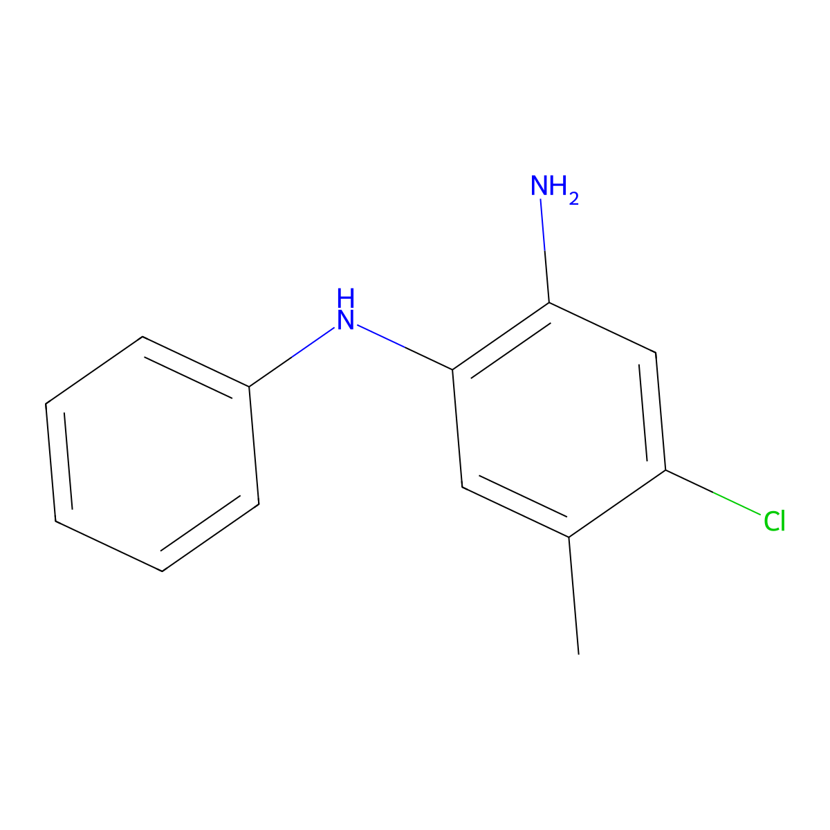 4-Chloro-5-methyl-N1-phenylbenzene-1,2-diamine molecular structure, CAS 861519-25-7