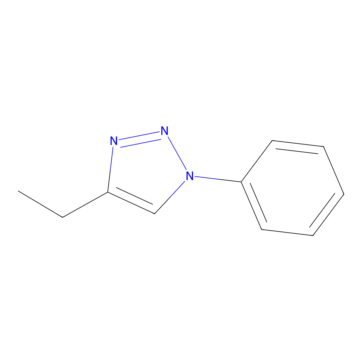 4-ethyl-1-phenyl-1H-1,2,3-triazole molecular structure, CAS 861519-47-3