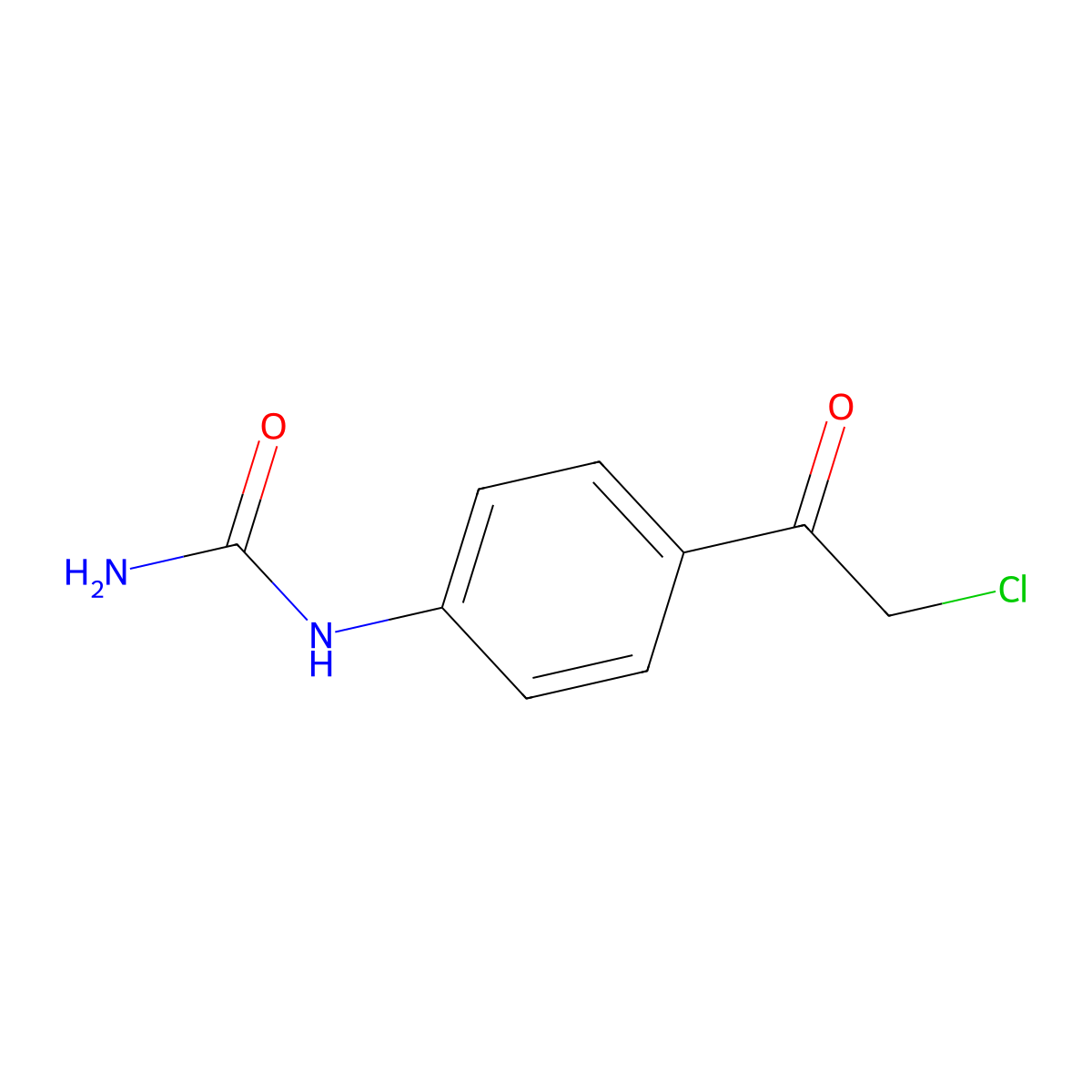 [4-(2-Chloroacetyl)phenyl]urea molecular structure, CAS 861520-97-0