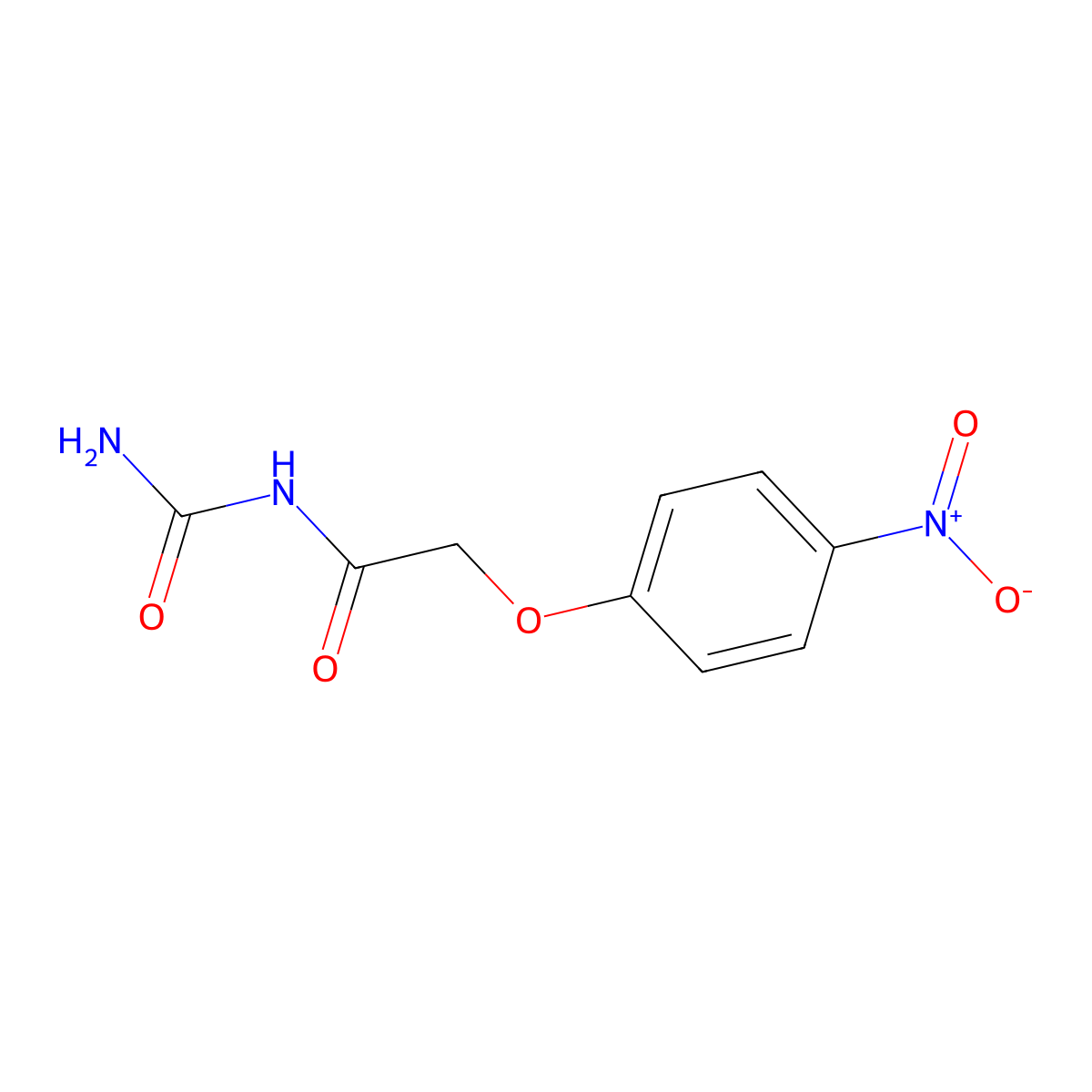 (2-(4-Nitrophenoxy)acetyl)urea molecular structure, CAS 861521-64-4