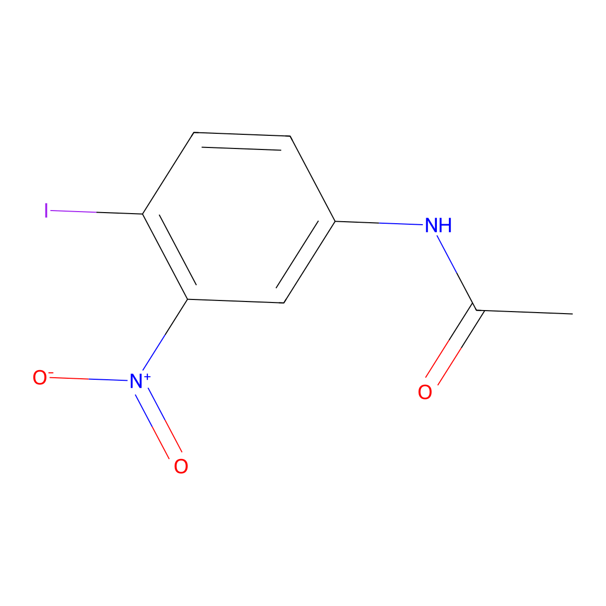 N-(4-Iodo-3-nitrophenyl)acetamide molecular structure, CAS 861523-55-9