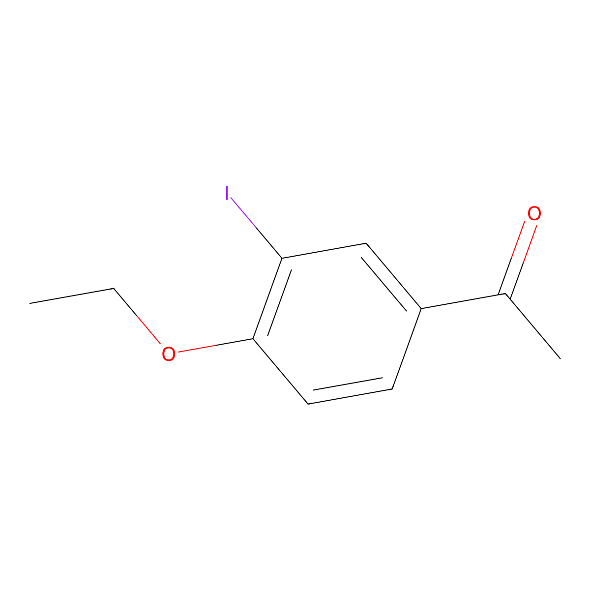 3'-Iodo-4'-ethoxyacetophenone molecular structure, CAS 861524-84-7