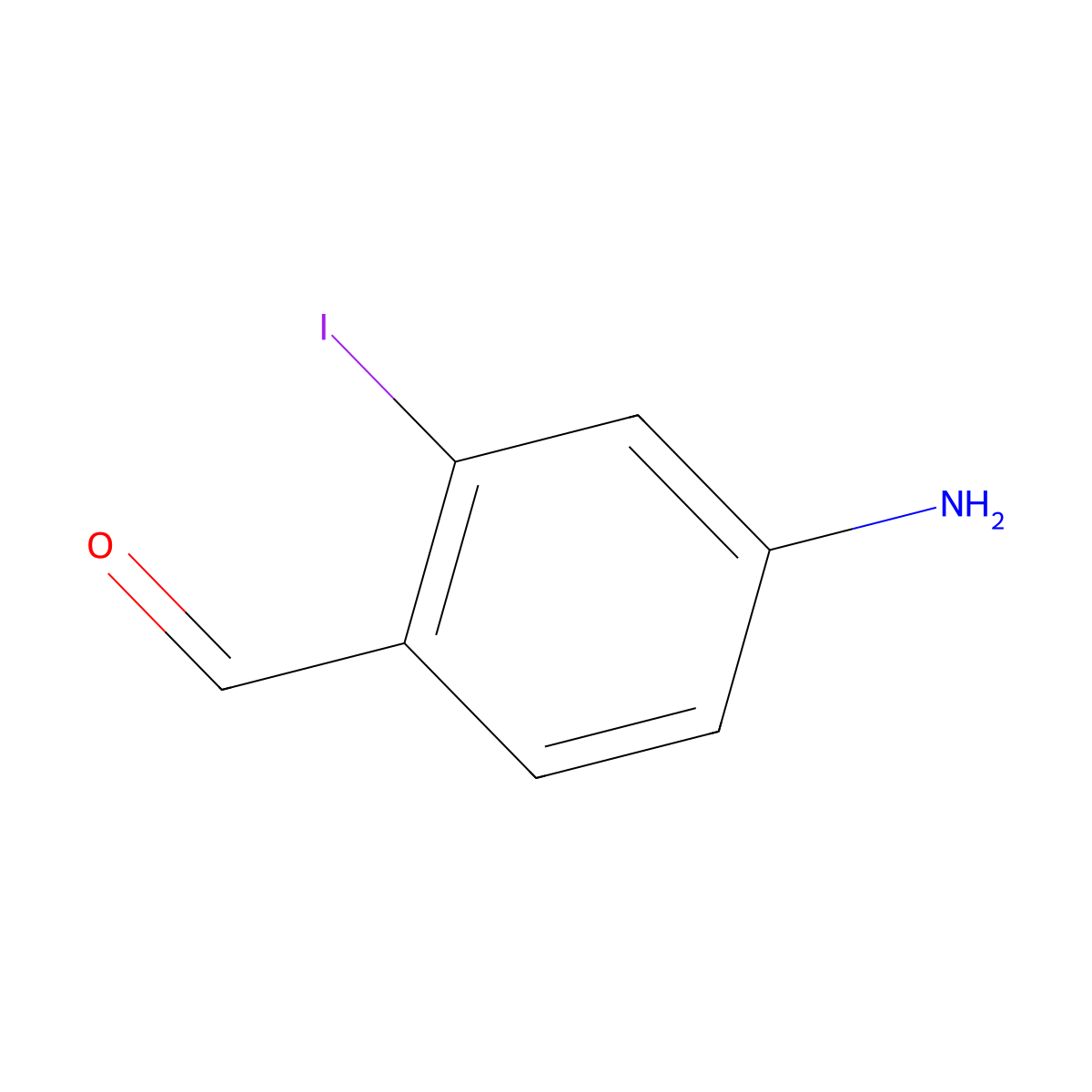 4-Amino-2-iodobenzaldehyde molecular structure, CAS 861528-72-5