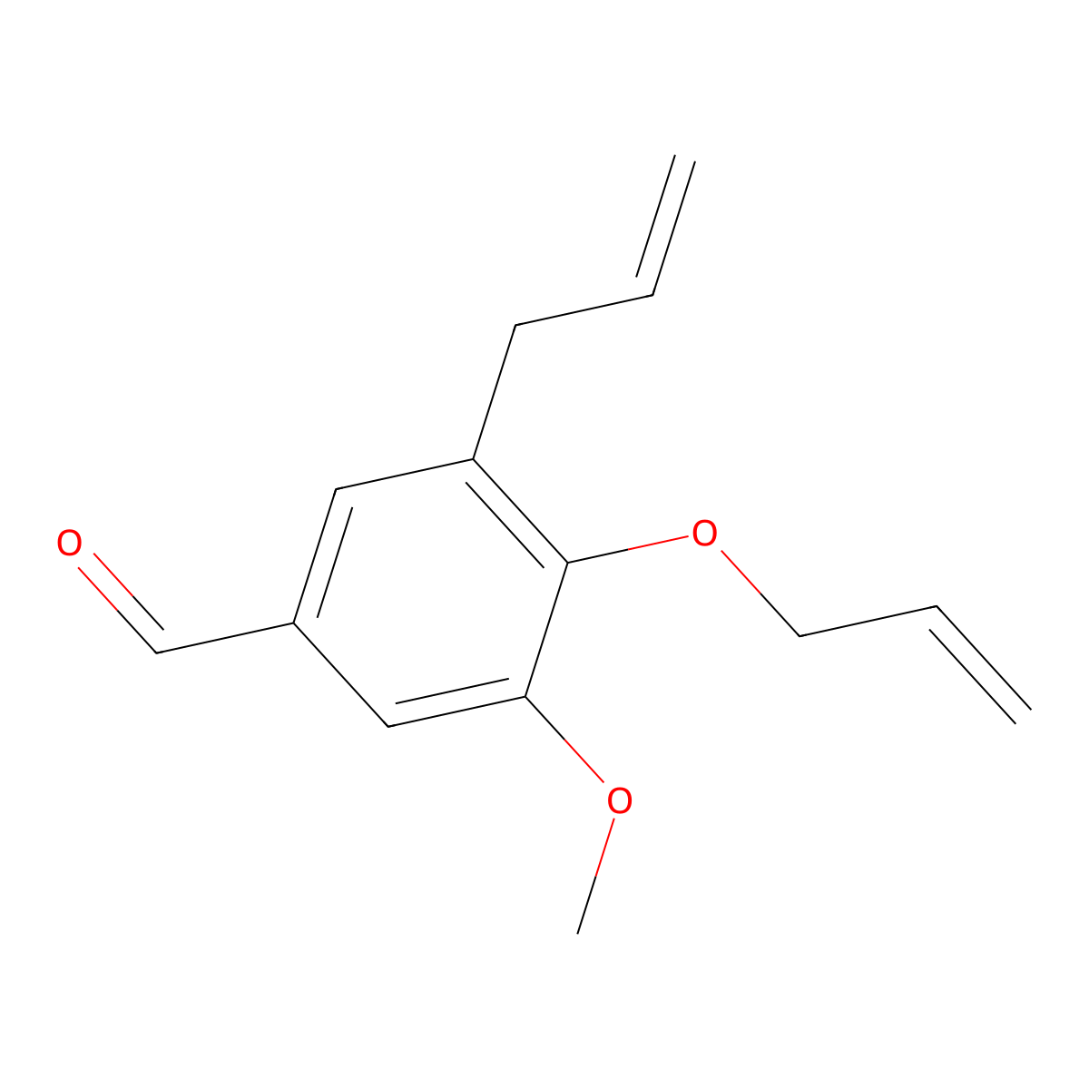 3-Allyl-4-(allyloxy)-5-methoxybenzaldehyde molecular structure, CAS 861528-78-1