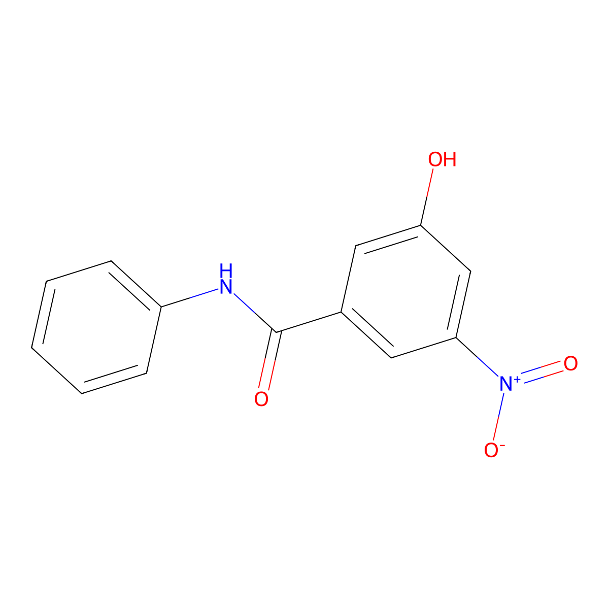3-Hydroxy-5-nitro-N-phenylbenzamide molecular structure, CAS 861528-93-0