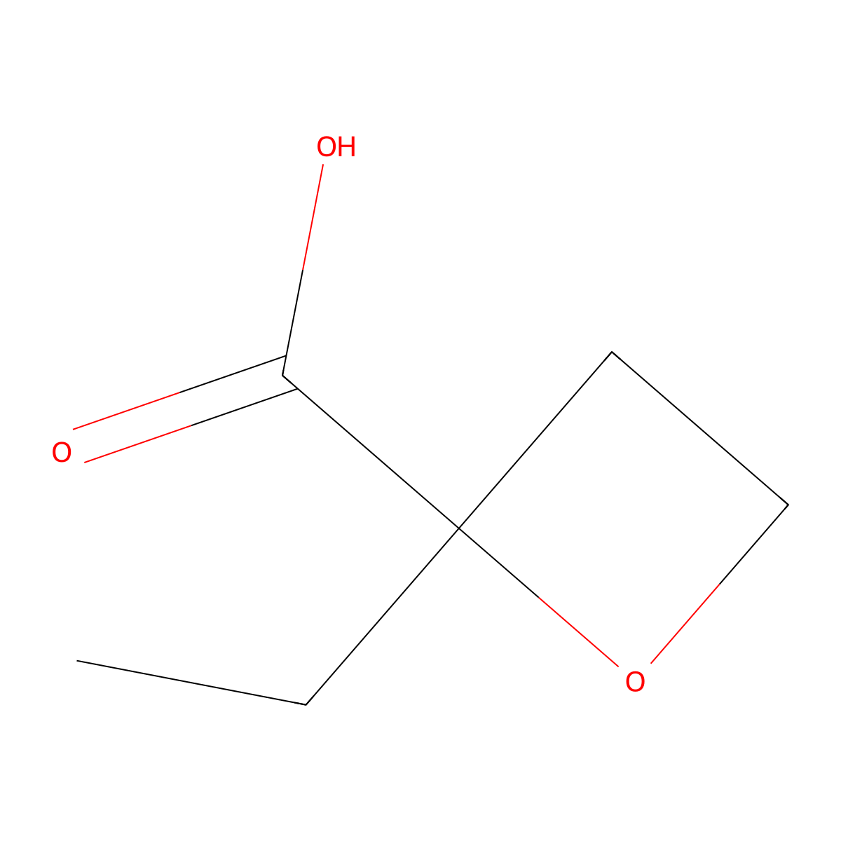 2-Ethyloxetane-2-carboxylic acid molecular structure, CAS 861534-42-1