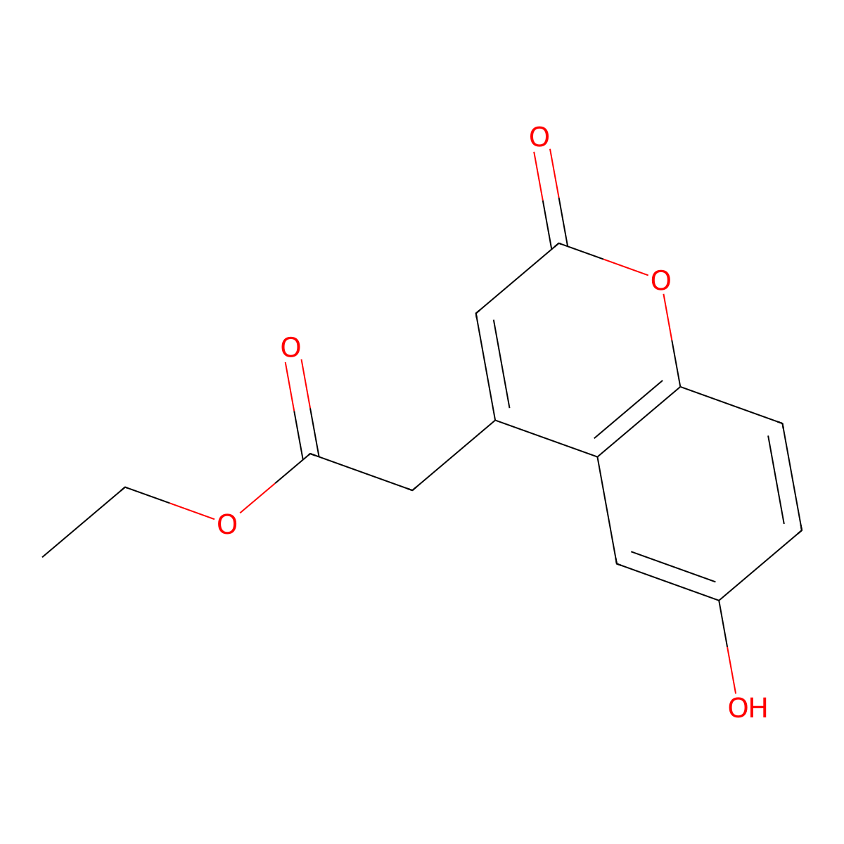 ethyl 2-(6-hydroxy-2-oxo-2H-chromen-4-yl)acetate molecular structure, CAS 861537-12-4