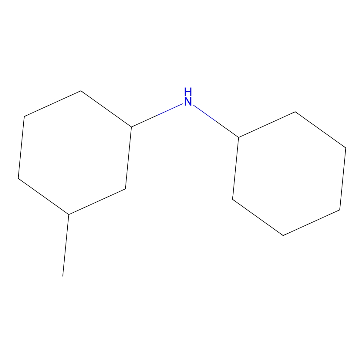 N-cyclohexyl-3-methylcyclohexan-1-amine molecular structure, CAS 861540-12-7