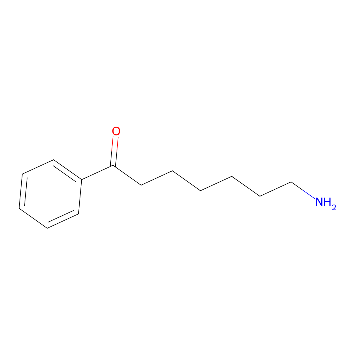 7-Amino-1-phenylheptan-1-one molecular structure, CAS 861540-62-7