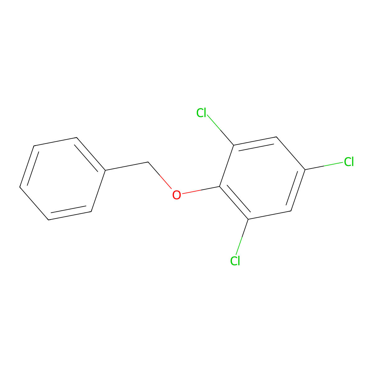 2-(Benzyloxy)-1,3,5-trichlorobenzene molecular structure, CAS 861540-76-3