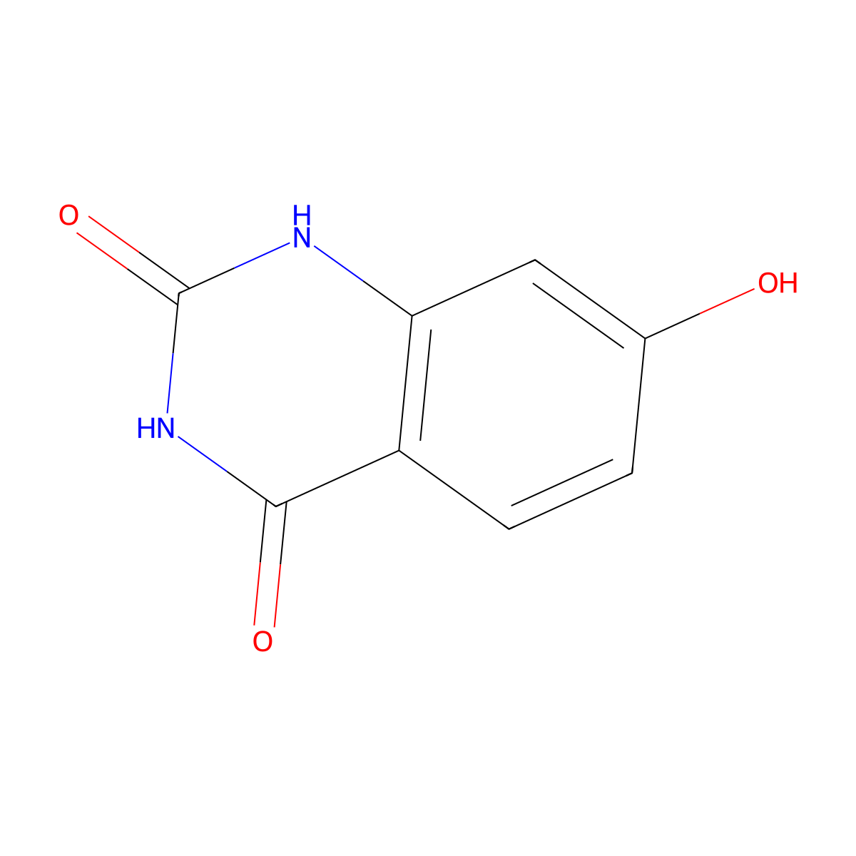 7-hydroxyquinazoline-2,4(1H,3H)-dione molecular structure, CAS 861546-03-4