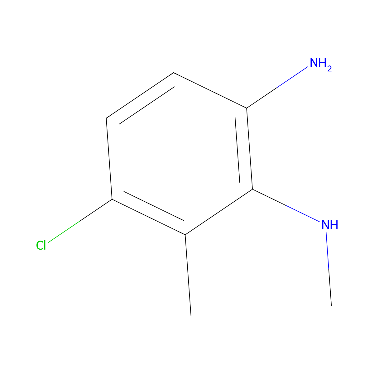 5-Chloro-N1,6-dimethylbenzene-1,2-diamine molecular structure, CAS 861552-85-4