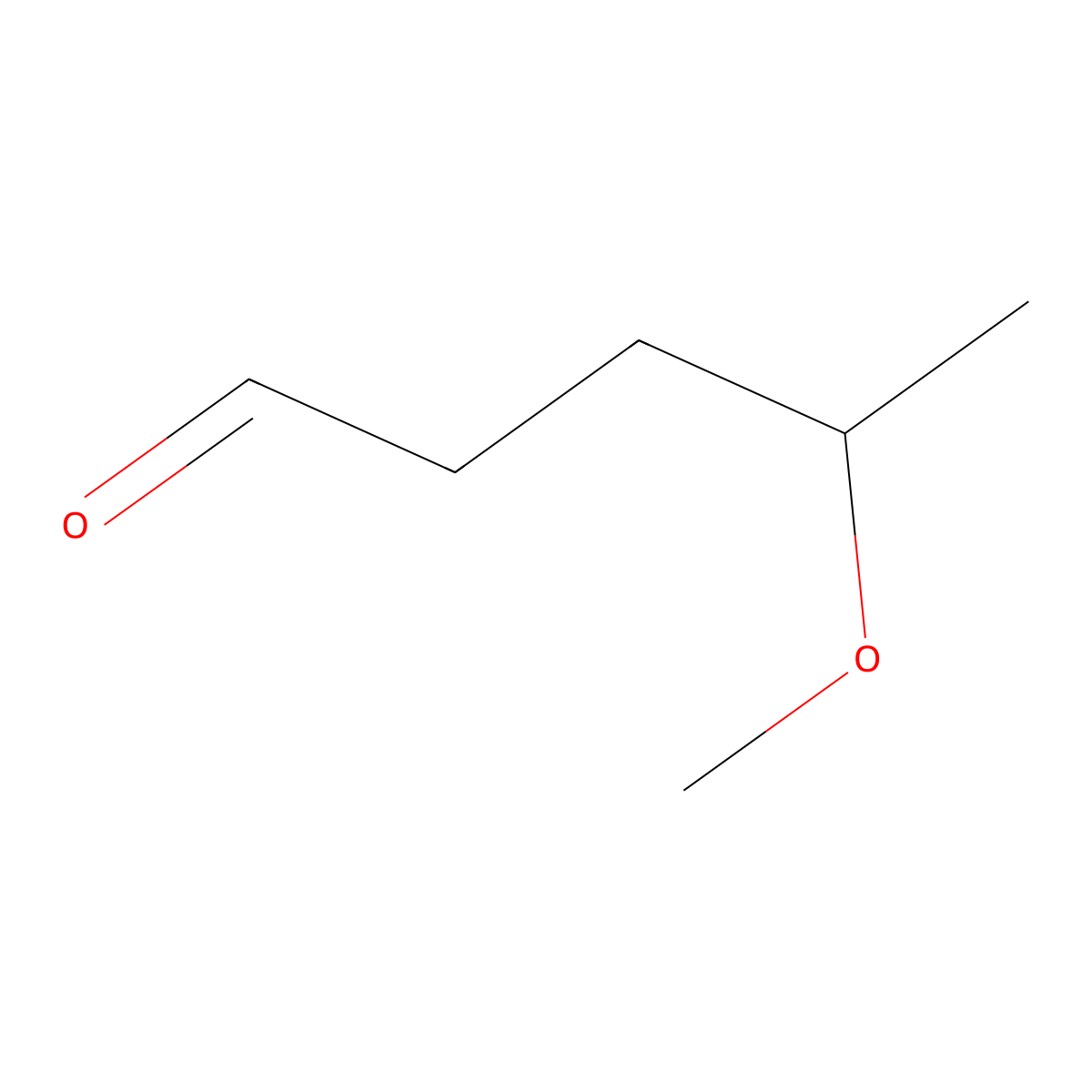4-Methoxypentanal molecular structure, CAS 861554-75-8