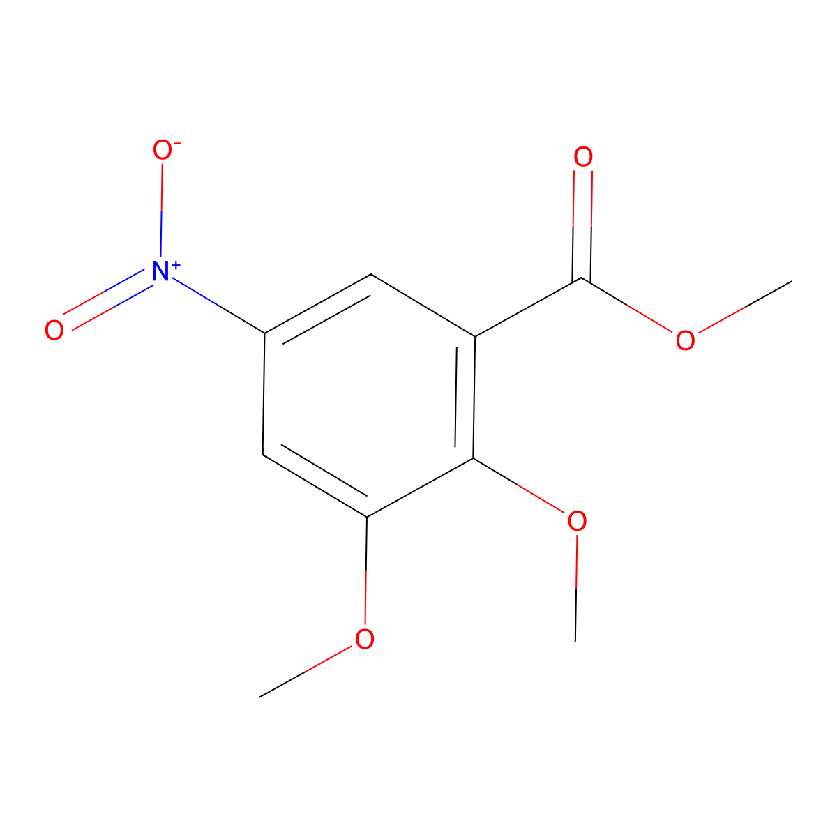 Methyl 2,3-dimethoxy-5-nitrobenzoate molecular structure, CAS 861556-24-3
