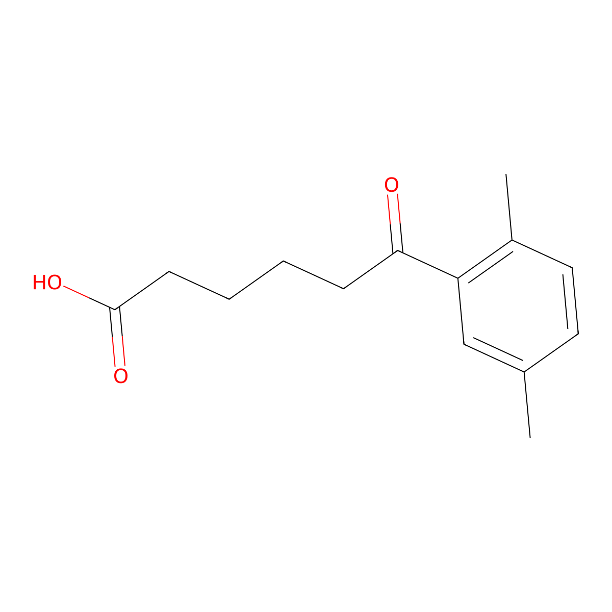6-(2,5-Dimethylphenyl)-6-oxohexanoic acid molecular structure, CAS 861556-61-8