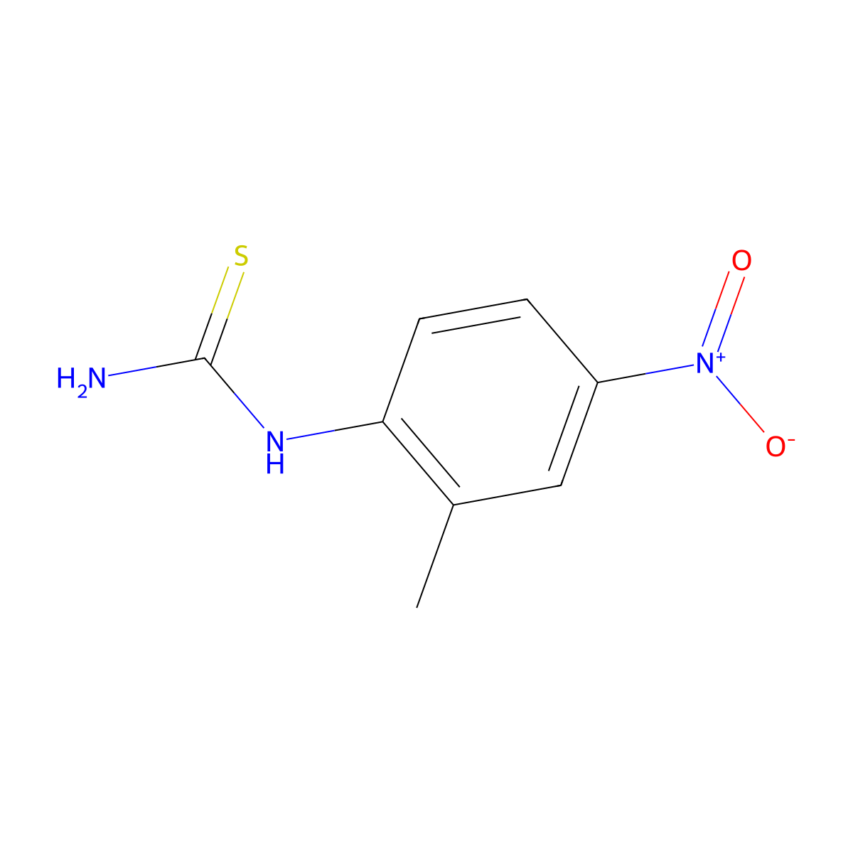 (2-Methyl-4-nitrophenyl)thiourea molecular structure, CAS 861557-45-1