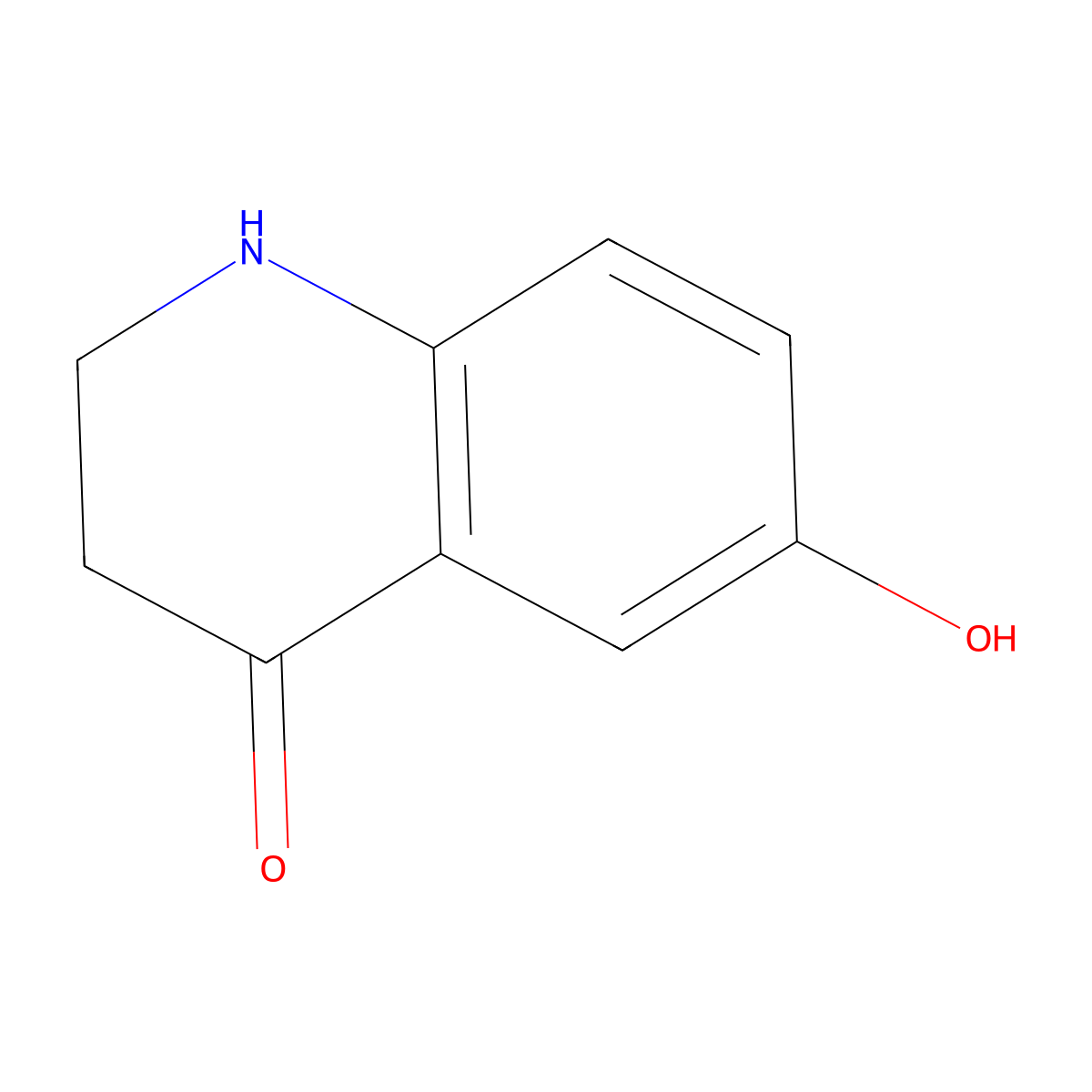6-Hydroxy-1,2,3,4-tetrahydroquinolin-4-one molecular structure, CAS 861565-91-5