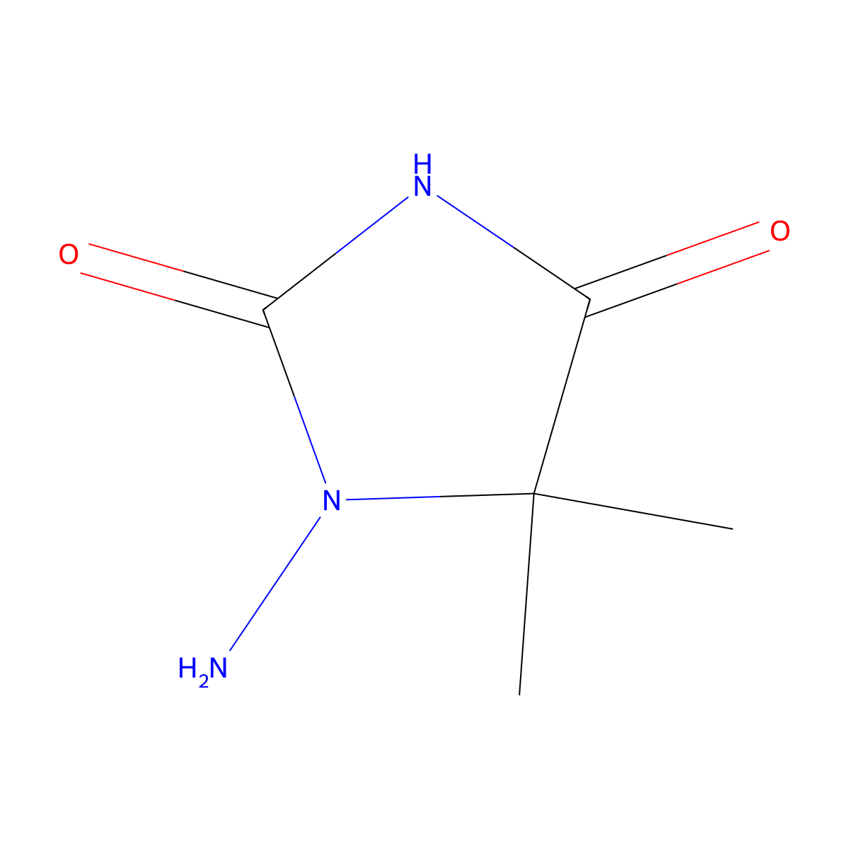 1-Amino-5,5-dimethylimidazolidine-2,4-dione molecular structure, CAS 861569-12-2