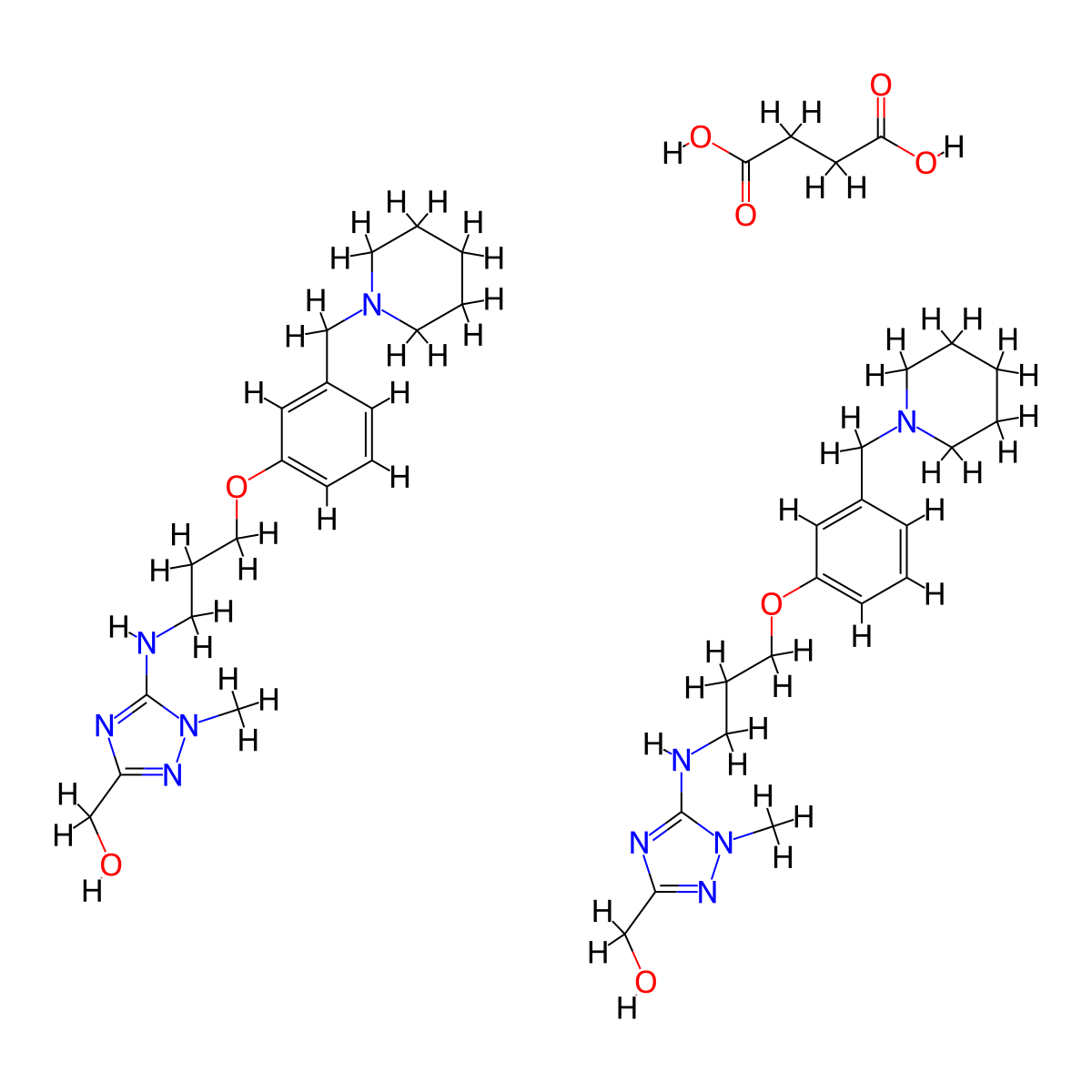 Lavoltidine Succinate molecular structure, CAS 86160-82-9