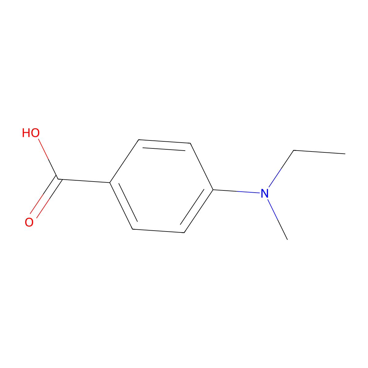 4-[Ethyl(methyl)amino]benzoic acid molecular structure, CAS 861601-84-5