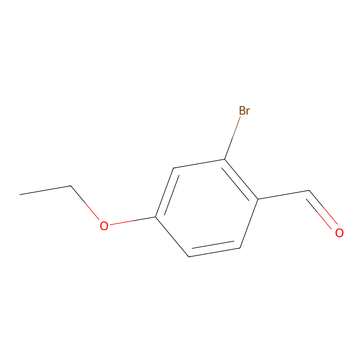 2-Bromo-4-ethoxybenzaldehyde molecular structure, CAS 861605-18-7