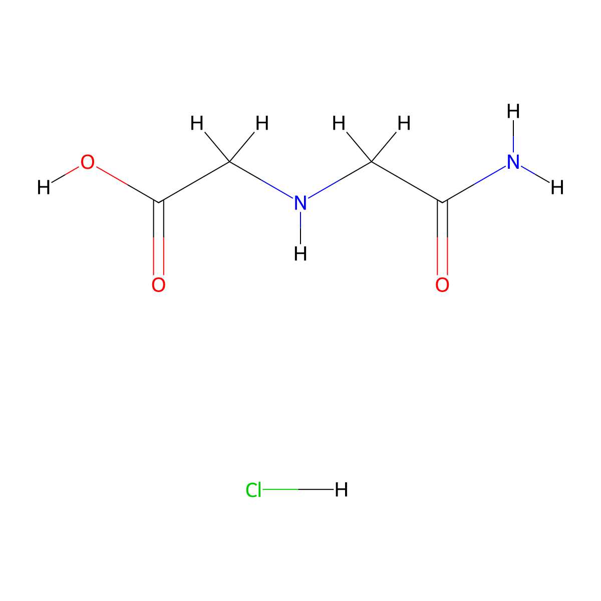 2-[(Carbamoylmethyl)amino]aceticacidhydrochloride molecular structure, CAS 861612-72-8