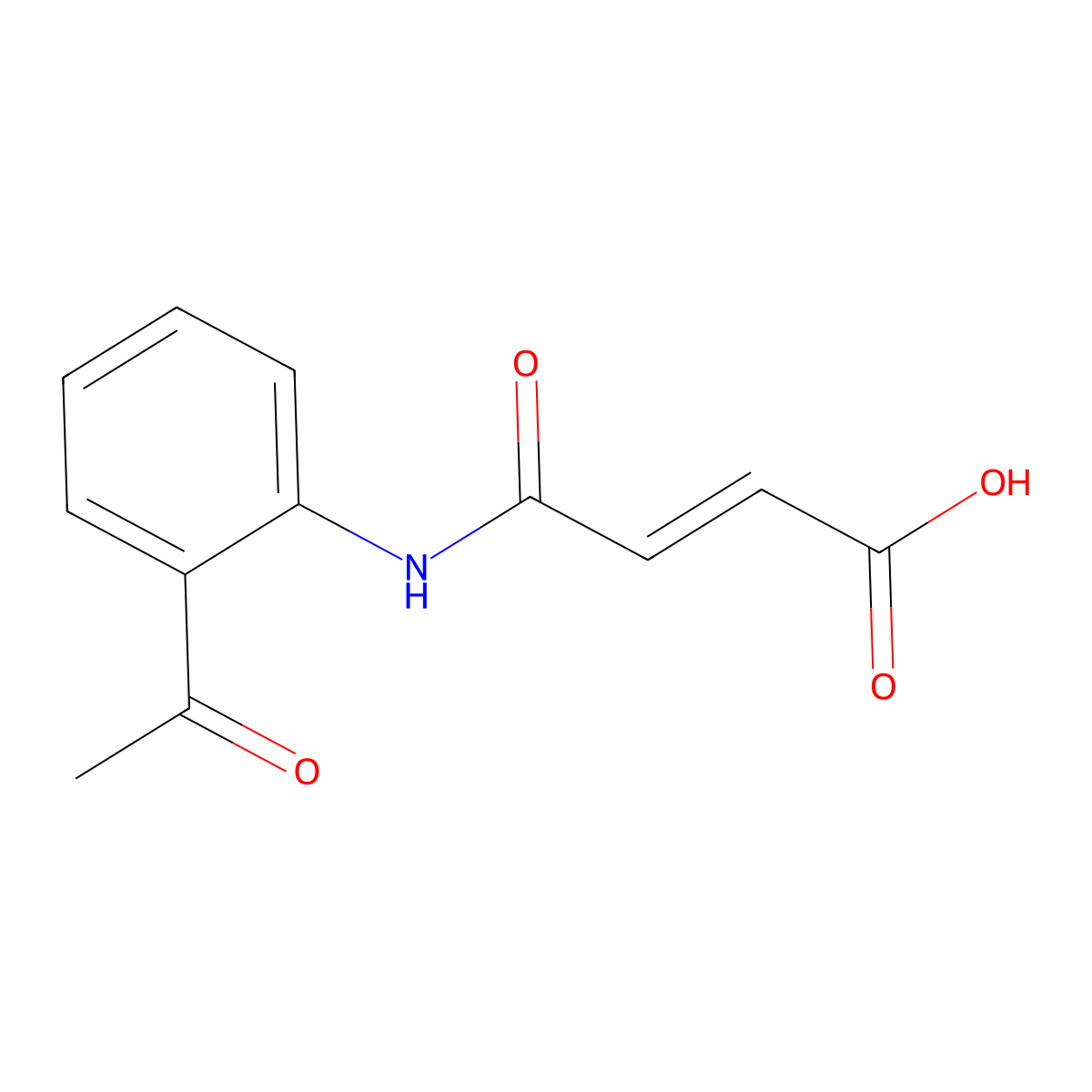 4-(2-Acetylanilino)-4-oxobut-2-enoic acid molecular structure, CAS 86162-55-2