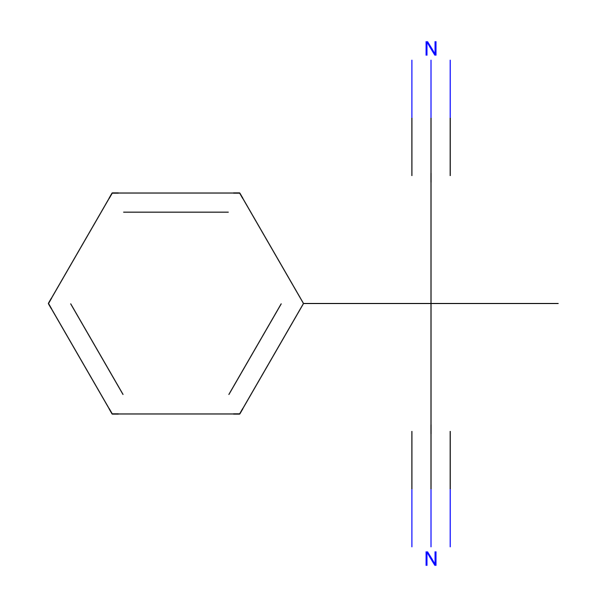 Methyl(phenyl)propanedinitrile molecular structure, CAS 86164-70-7