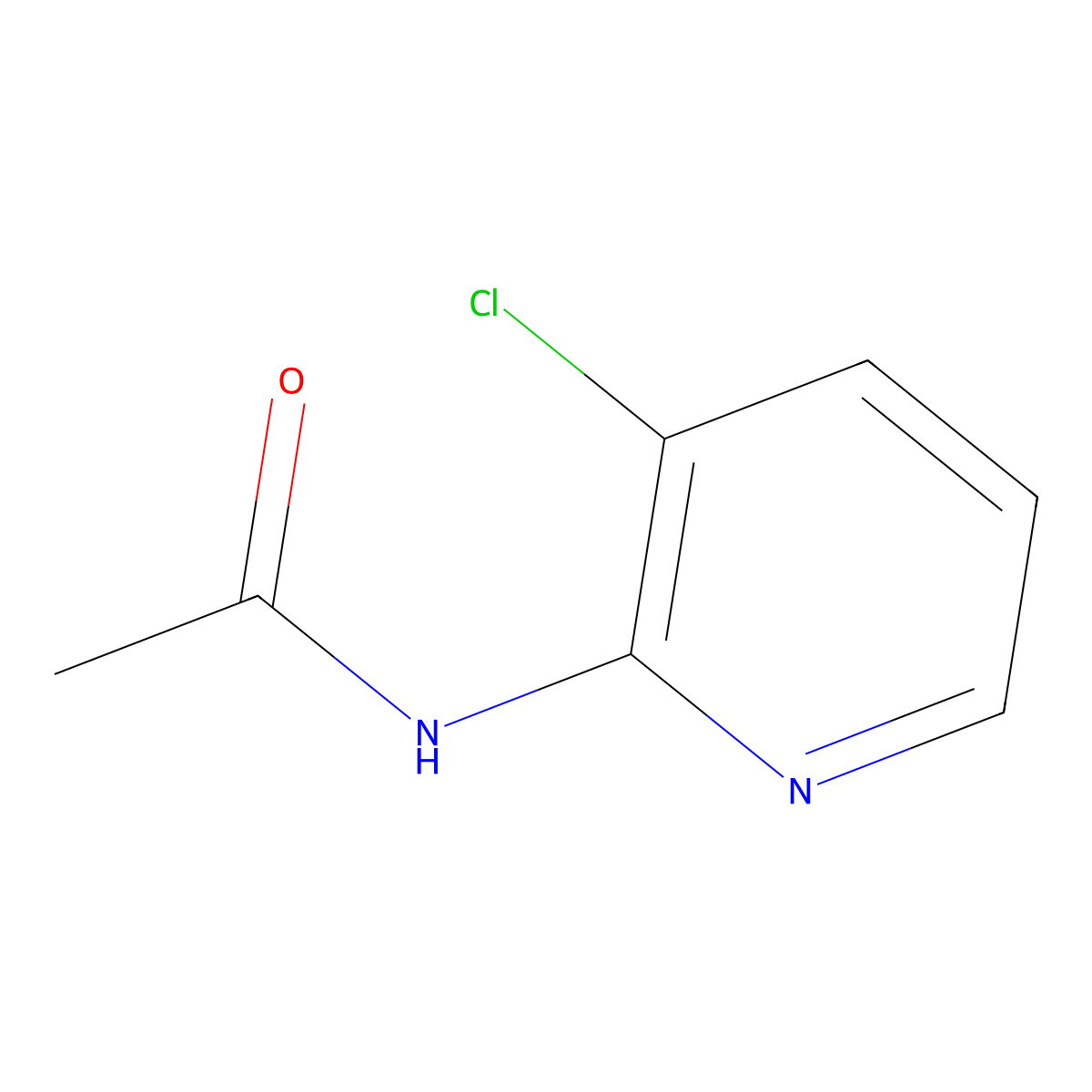 N-(3-chloropyridin-2-yl)acetamide molecular structure, CAS 861656-19-1
