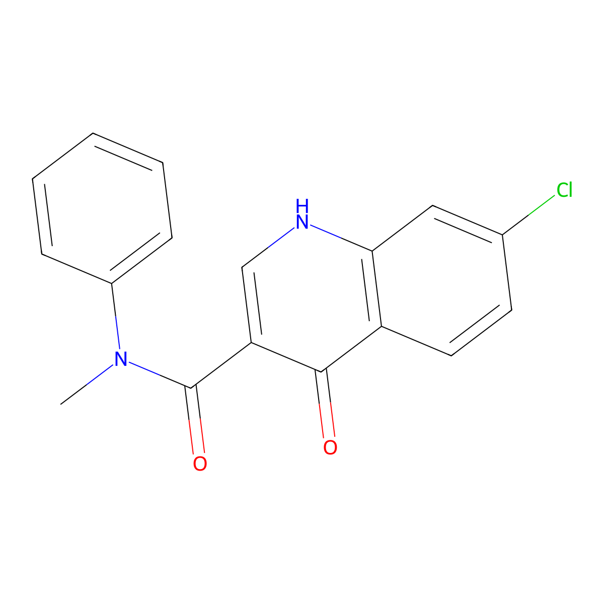 7-chloro-4-hydroxy-N-methyl-N-phenylquinoline-3-carboxamide molecular structure, CAS 861675-57-2