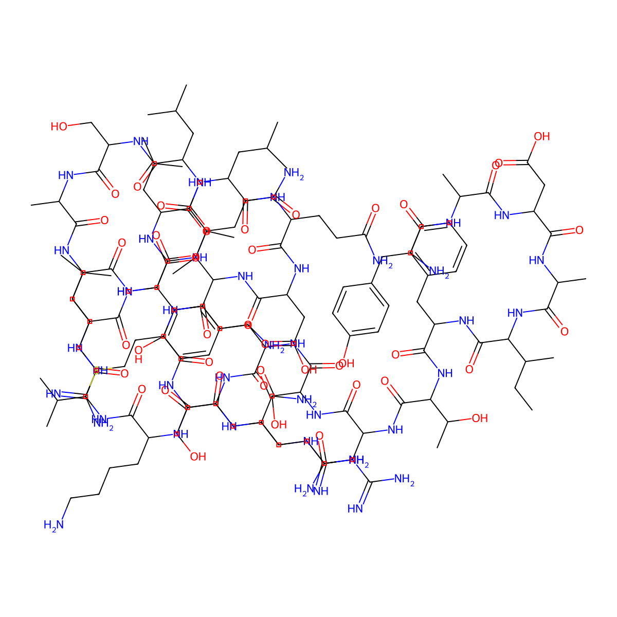 Sermorelin molecular structure, CAS 86168-78-7