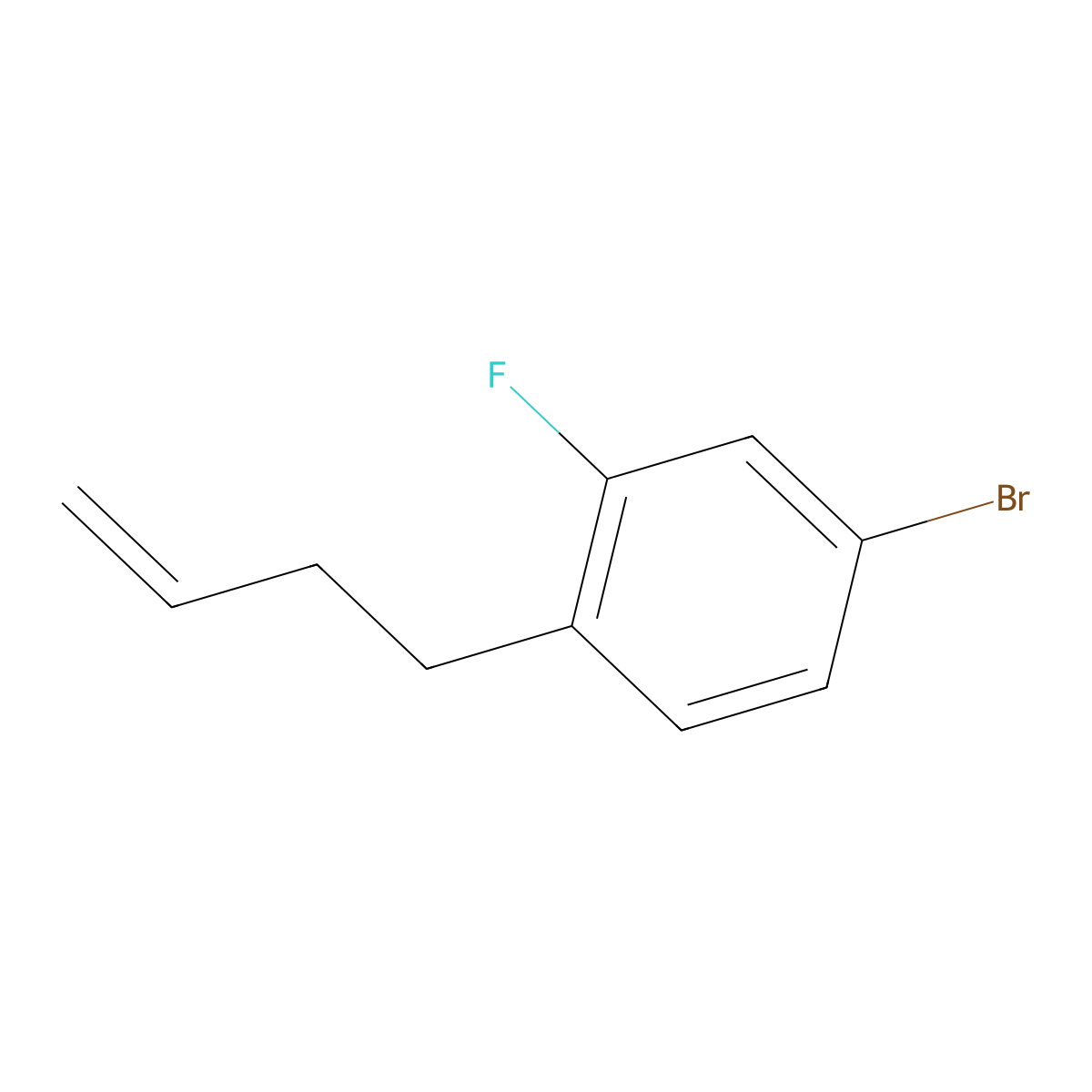 4-(4-Bromo-2-fluorophenyl)-1-butene molecular structure, CAS 861697-08-7