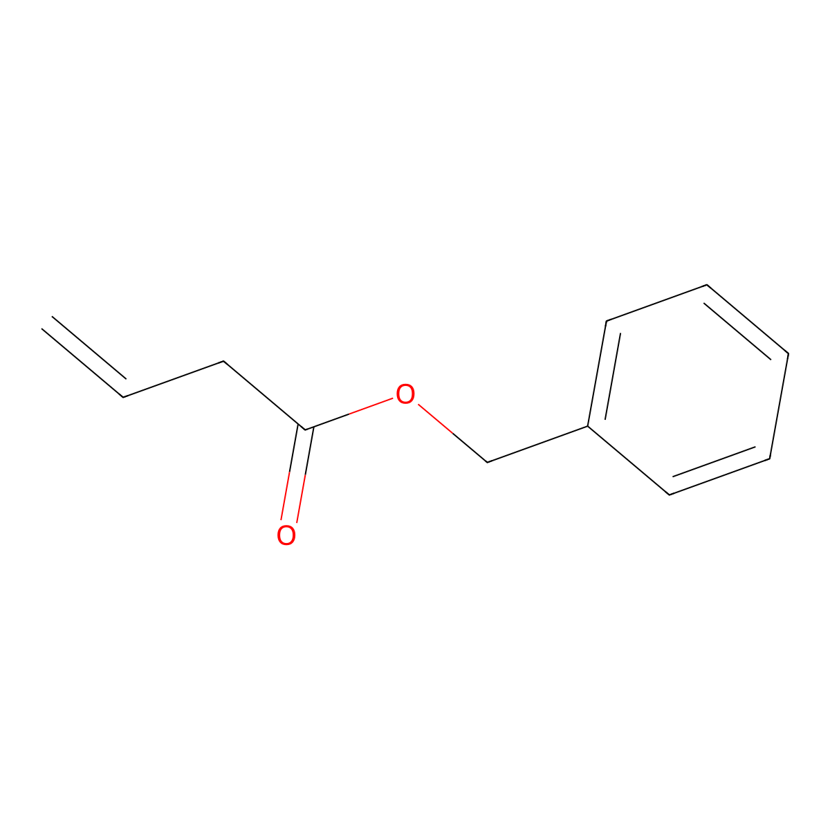 3-Butenoic acid, phenylmethyl ester molecular structure, CAS 86170-45-8