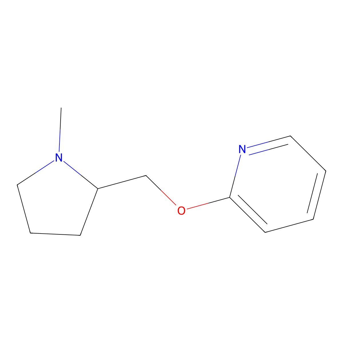 2-[(1-Methylpyrrolidin-2-yl)methoxy]pyridine molecular structure, CAS 861718-53-8