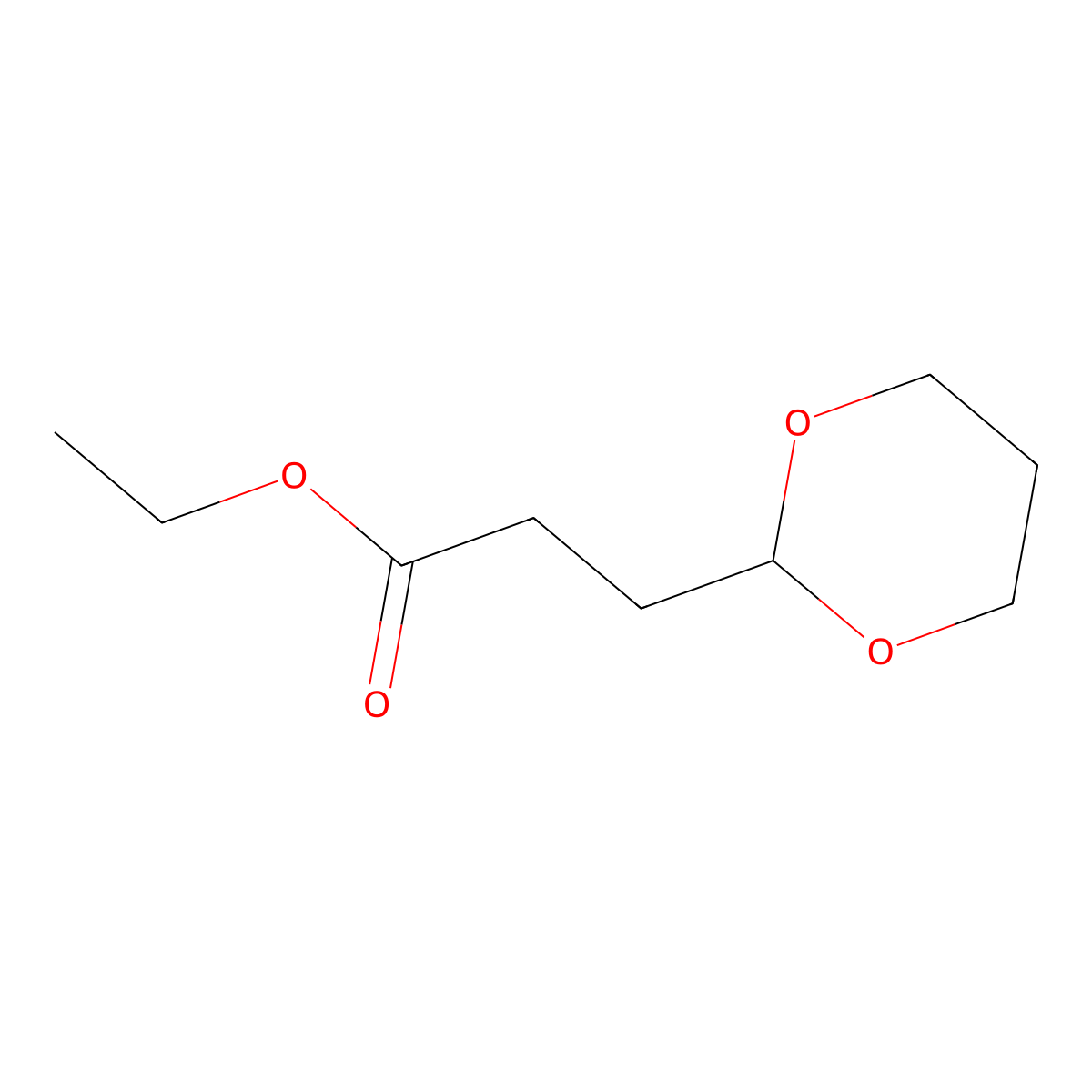 Ethyl 3-(1,3-dioxan-2-YL)propionate molecular structure, CAS 86178-21-4