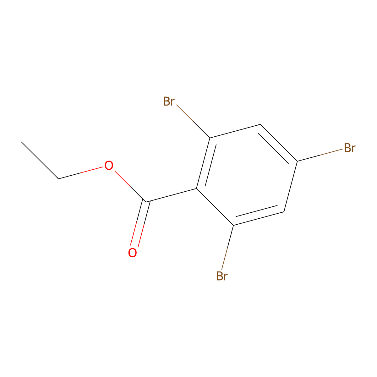 Ethyl 2,4,6-tribromobenzoate molecular structure, CAS 861781-97-7