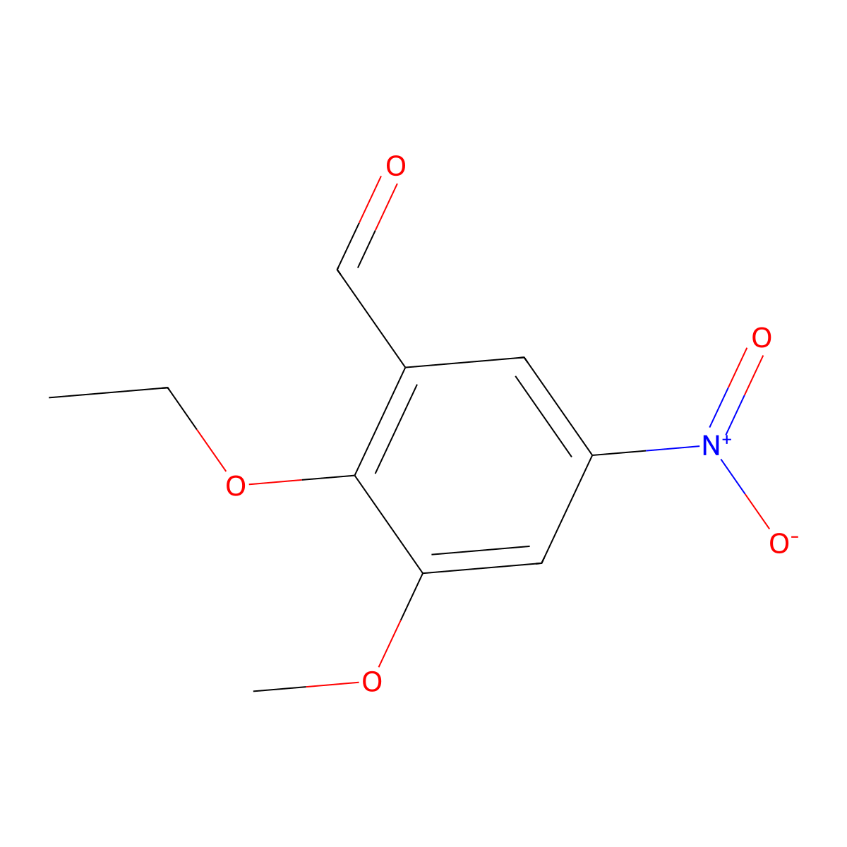 2-Ethoxy-3-methoxy-5-nitrobenzaldehyde molecular structure, CAS 861787-26-0