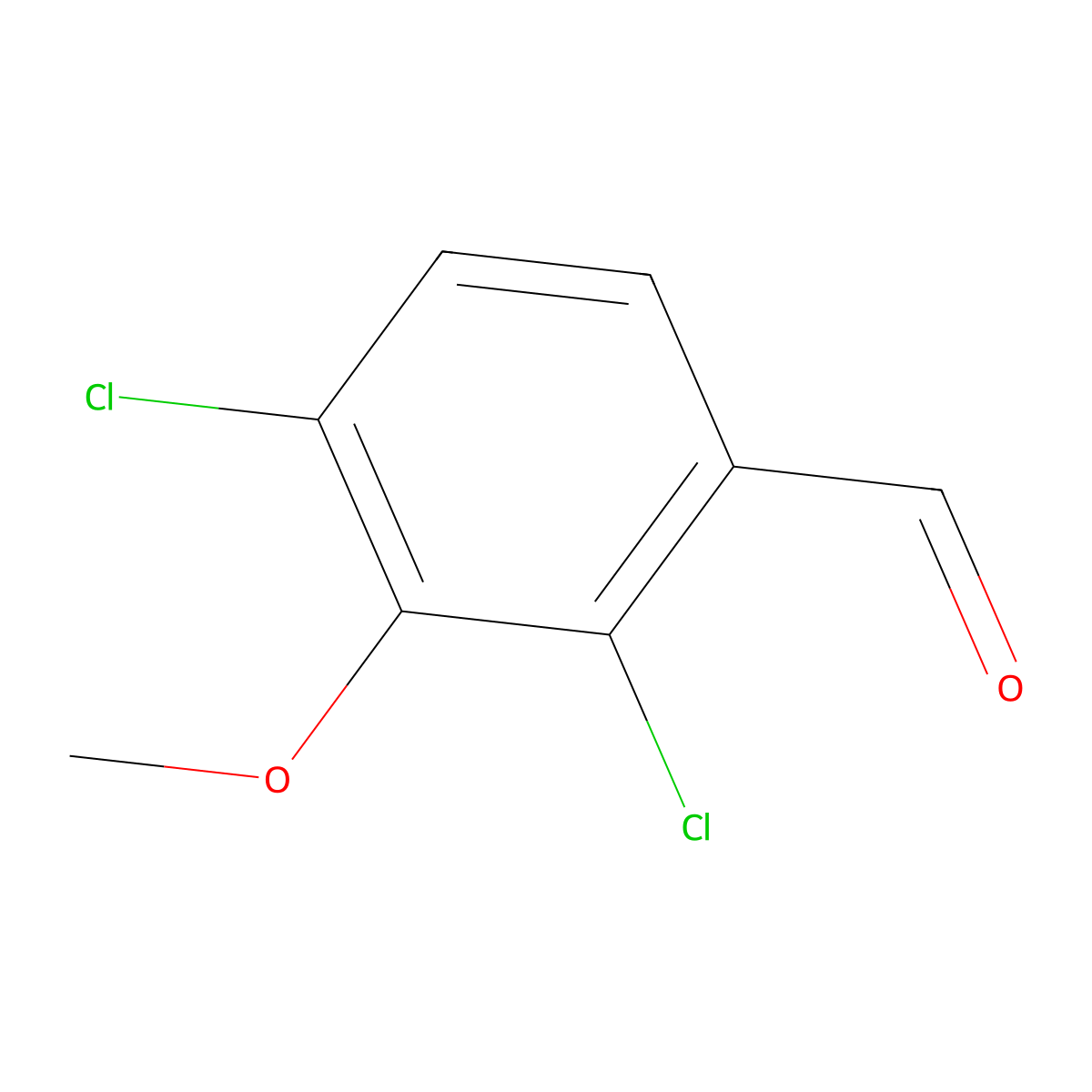 2,4-Dichloro-3-methoxybenzaldehyde molecular structure, CAS 861787-40-8