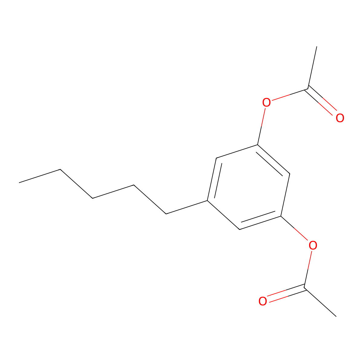 3-(Acetyloxy)-5-pentylphenyl acetate molecular structure, CAS 86179-99-9